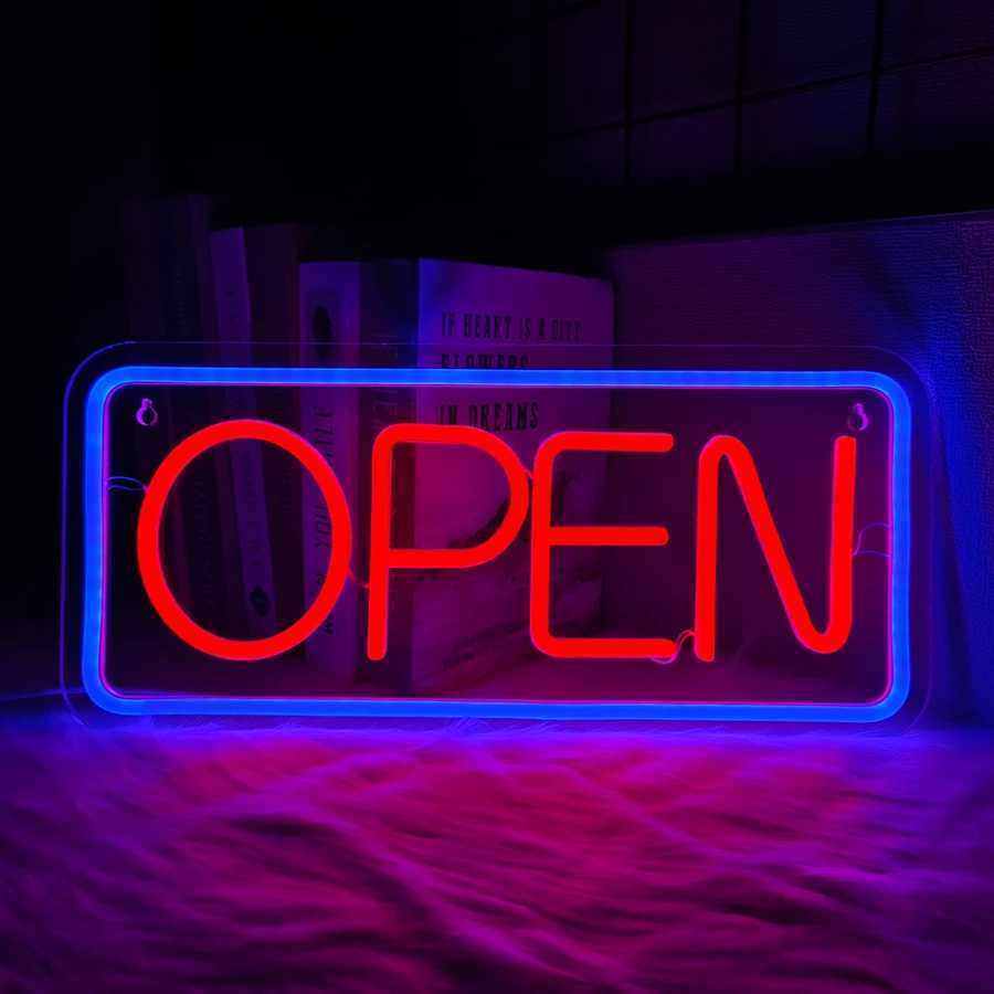 Open Neon Sign Large Business Lamp Powered By Usb Used For Decor At The Entrance Of Coffee Shop Bar Restaurant And Salon H251201