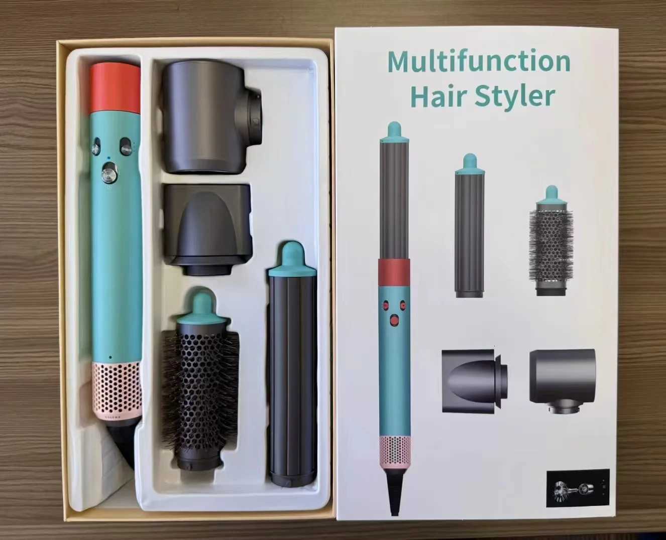 7-in-1 Mti-Function Hair Dryer Curling Iron Straightener Hot Air Cb Styling Kit Salon-like rests at he haircurlers4-in-1 C251202