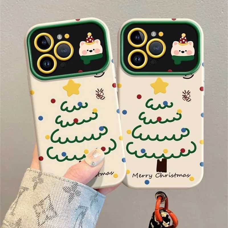Christmas tree for iPhone 17pro max mobile phone case 16 large window 15 matte 14 anti-drop 12/11 soft case X J251202