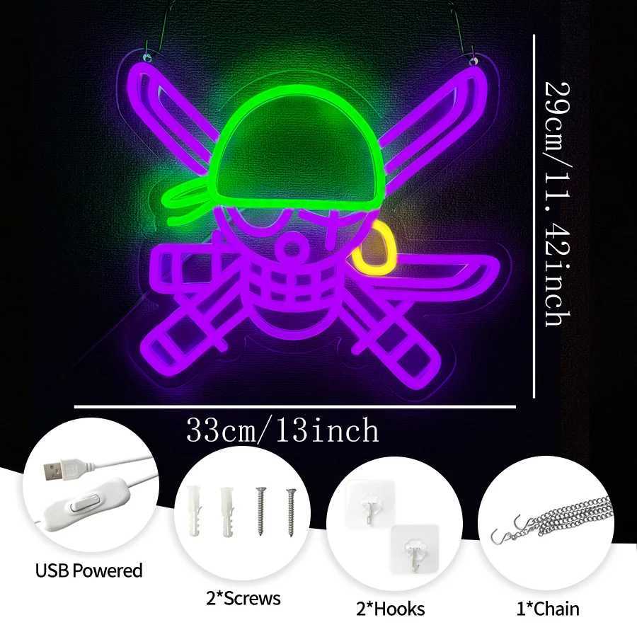 Skeleton Led Neon Sign Knife Icon Hand-Made Usb Powered Used For Artistic Decor Lights In Clubs Game Rooms And Bedrooms H251201