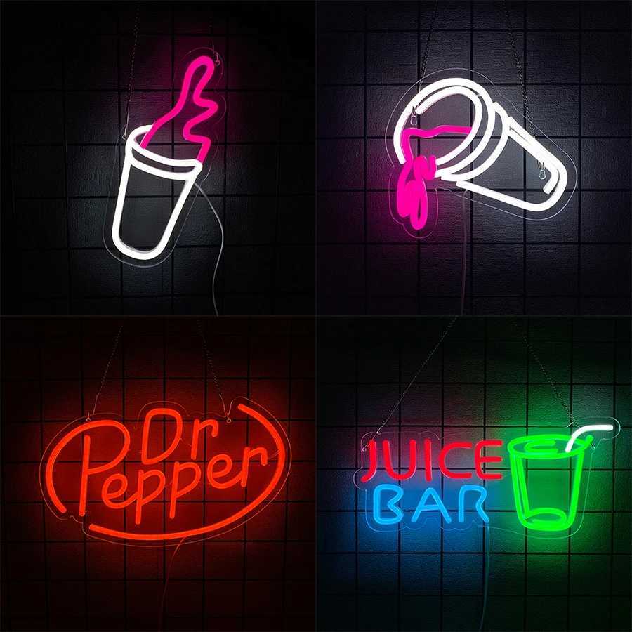 Beverage Series Neon Signs Business Wall Lamp On Shop Wall Usb Powered Used For Decor Of Clubs Cafes Bars And Restaurants H251201