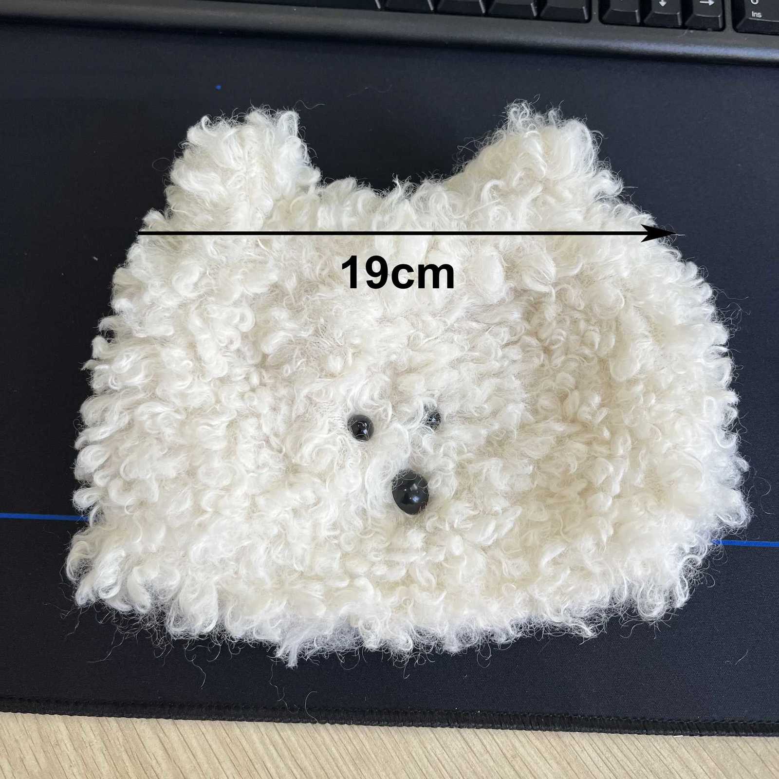 Nordic Style Plush Cartoon Dog Shape Napkin Boxes Solid Color Issue Bag Thread Napkin Holder Tissue Bag Storage Napkins H251201