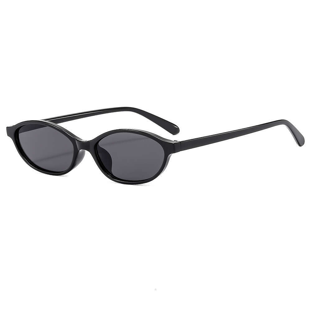 Vintage Personality Small Frame Oval Artistic Style European and American Ins Cross-Border Trend Sun Protection Sunglasses