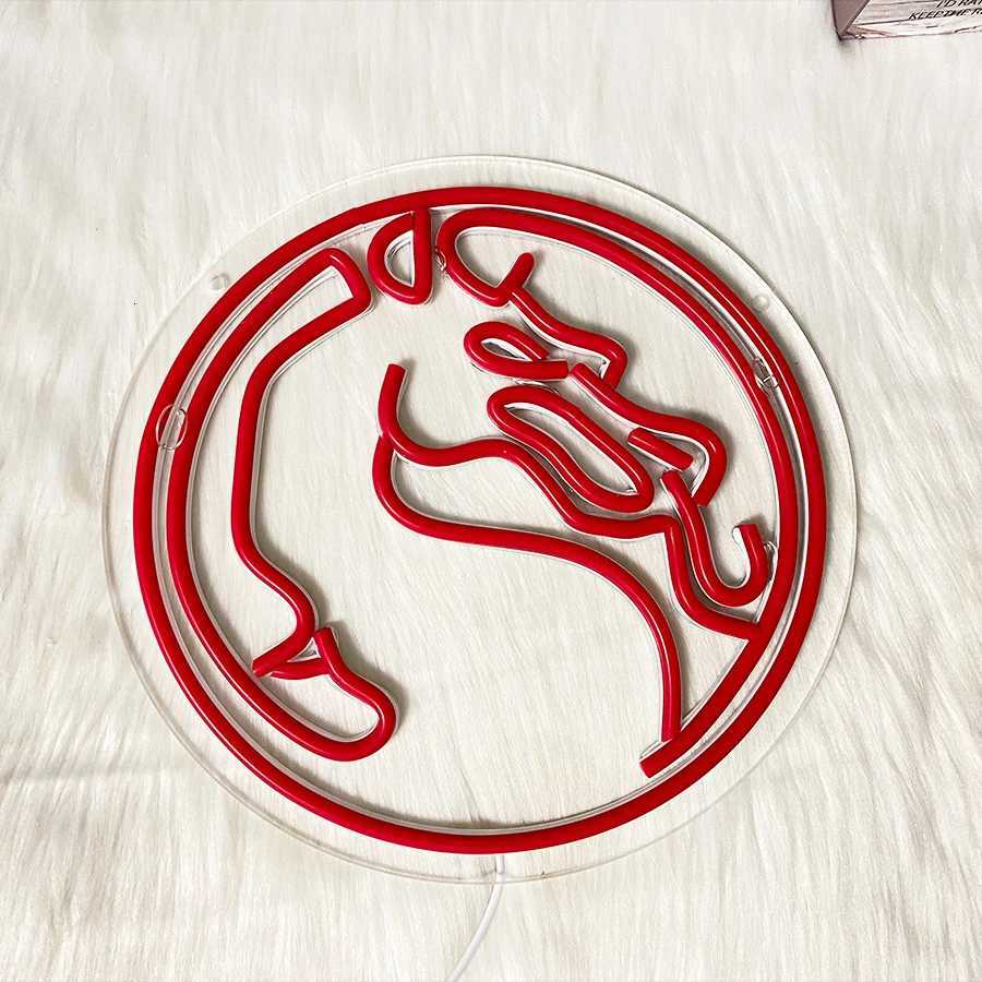 Dragon Neon Sign Red Gamer Aesthetic Operation Light Usb Powered Used For Bedroom Game Room Bar Club Man Cave Decor H251201