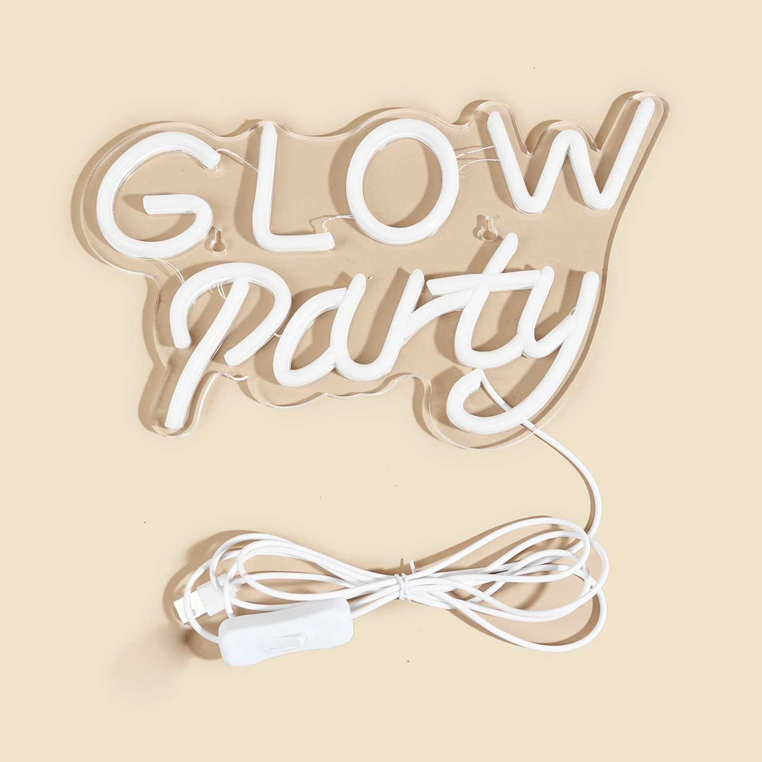 Chi-buy LED Neon Glow Party USB Powered Neon Signs Night Light 3D Wall Art Game Room Bedroom Living Room Decor Lamp Signs H251201