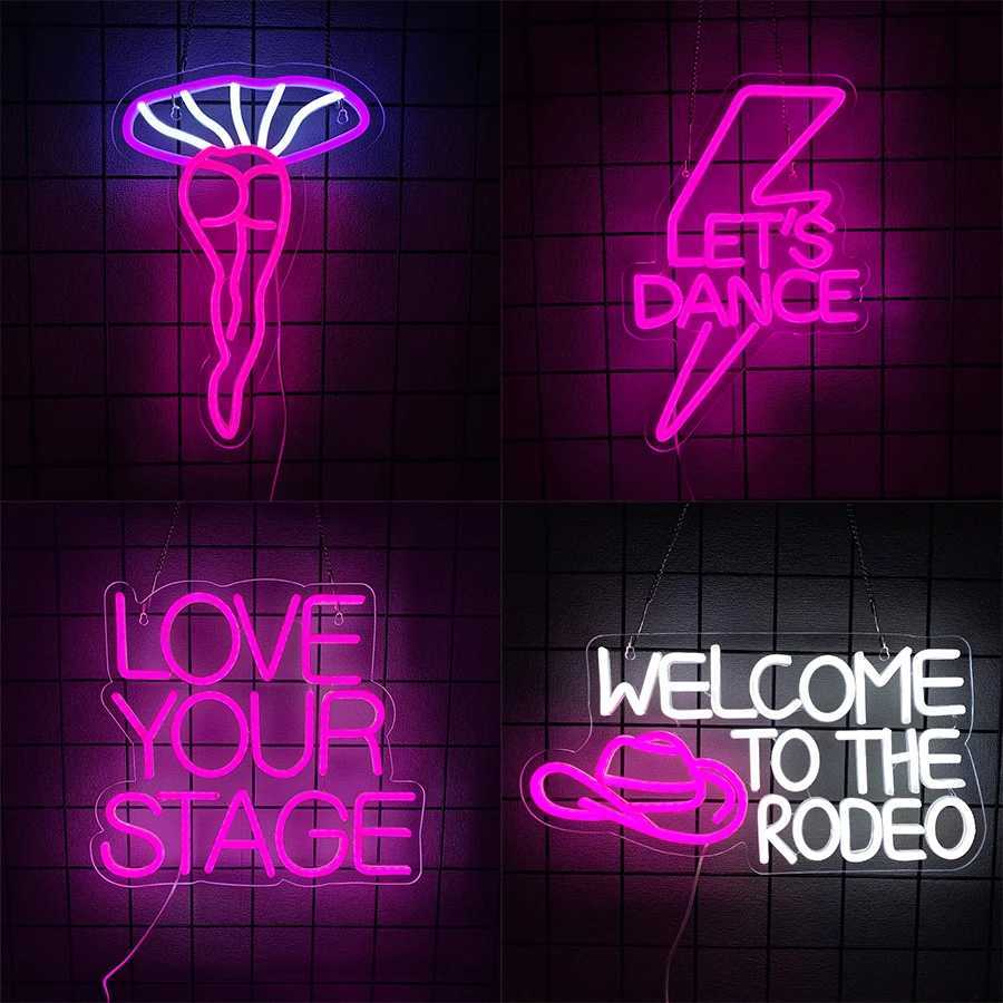 The Neon Sign With The Theme Of The Ball Is Used For Wall Art Decor Wall Lamps For Rooms Clubs Bars And Dance Parties H251201