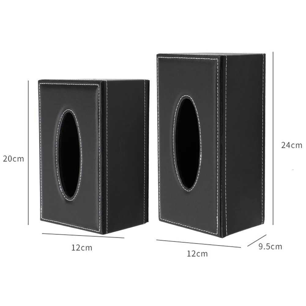 He Kitchen Organization He Supplies PU Leather Tissue Box Rectangar Tissue Paper Napkin Box Paper Holder Anti-moisture H251201