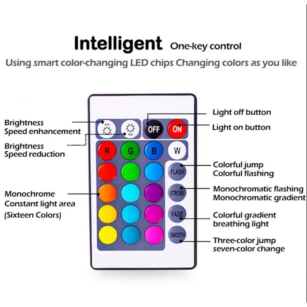 RGB led strip DC5V SMD5050 flexible strip DIY 3AA waterproof with remote control TV Background Lighting room computer Decoration H251201