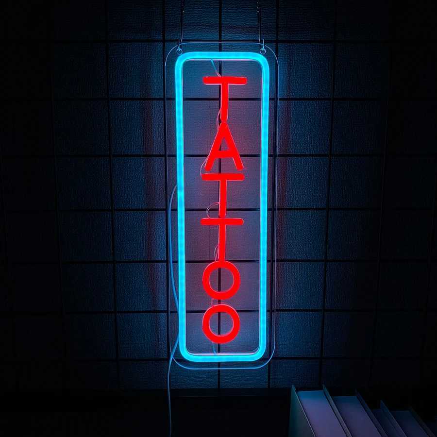 Tattoo Series Neon Signs Hand-Made Led Letter Icons Usb Powered Used For Room Clubs Bars Tattoo Studios Man Caves Decor H251201