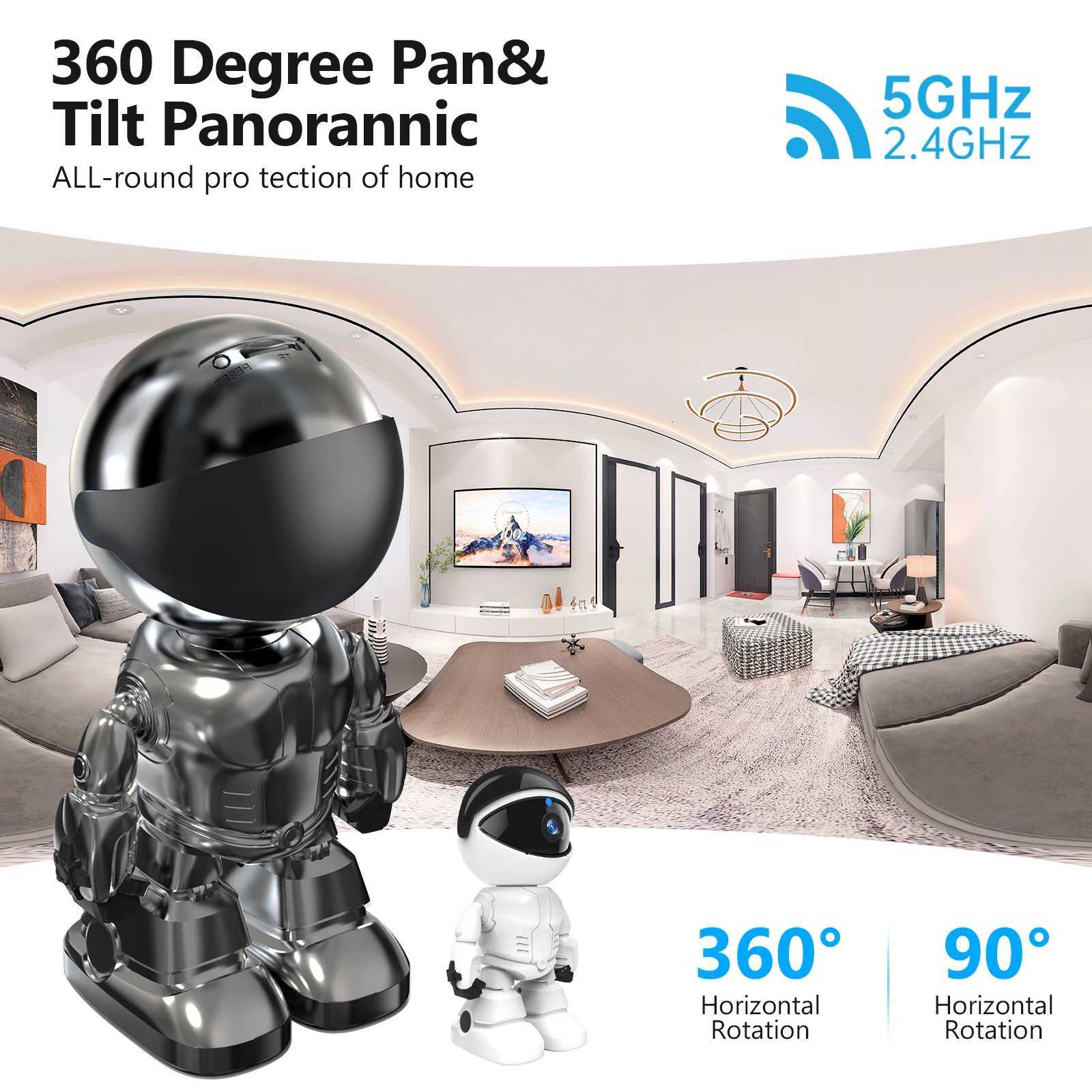 WESECUU 1080 HD Robot Camera Wifi P Indoor He Security Camera Night Vision Two Way Au Auto Tracking Indoor Baby Monitor C251202