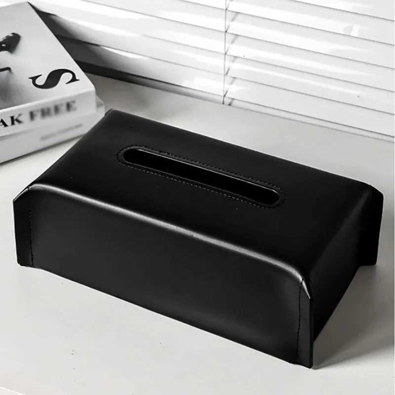 Woven Tissue Box Leather Napkin Case Luxury Paper Cover Living Ro Tissue Paper Holder Desktop He Tabletop Decoration H251201