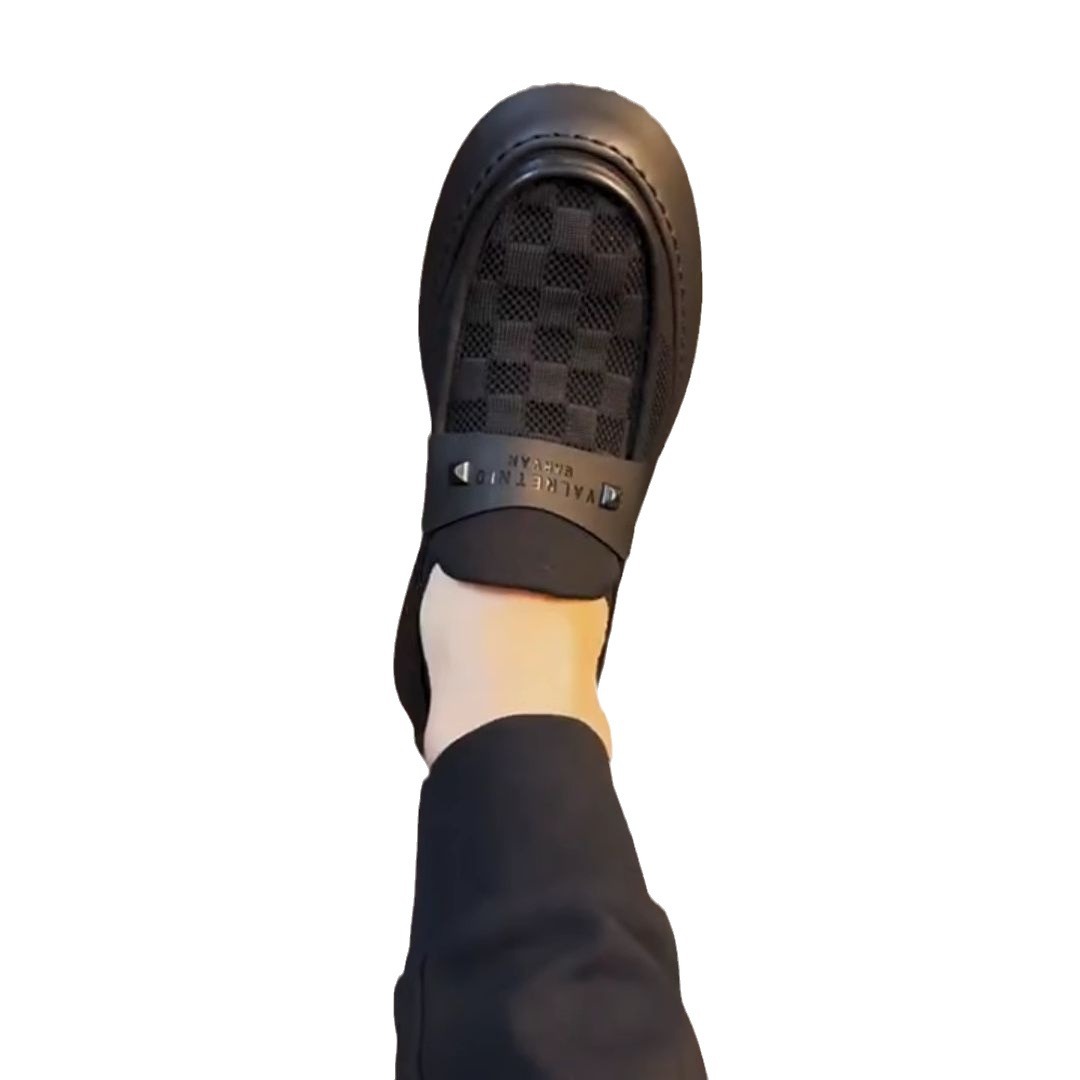 2025 new Spring and Summer New Style Sports Casual Sneakers Thick-Soled Comfortable Odor-Resistant Versatile Simple Lazy Slip-On Men's Shoes