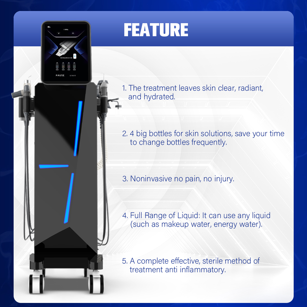 Professional Hydro OxyGeneo Facial Machine Oxygen Jet Peel Hydrodermabrasion Microdermabrasion Face Deep Skin Cleaning Skin Rejuvenation