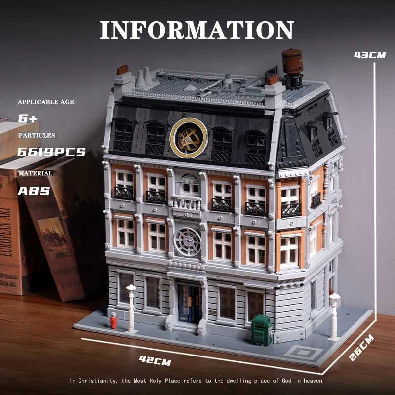 6564PCS MOC Sanctorum Sanctum Showdown Building Blocks Movie Haunted House Architecture Model Brick Chrismas Toys Kid Adt Gift C251203