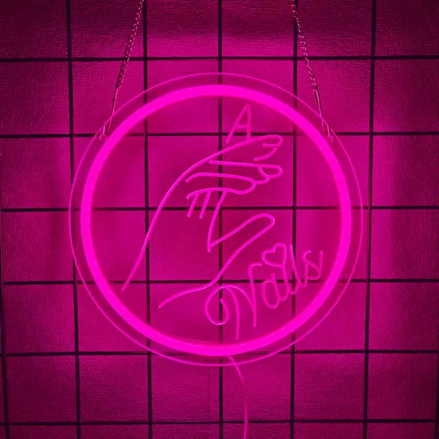Beauty Salon Led Neon Sign Wall Business Wall Lamp Usb Powered Used For Nail Shop Beauty Salon Salon Studio Art Decor H251201
