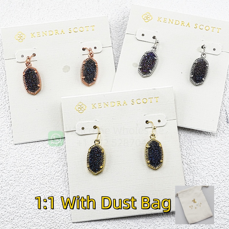 1:1 KS Jewelry Crystal Tooth Stone Designer Earrings For Woman Fashion Jewelry Scotts Chain Elegance Oval Female Collar As Christmas Gift KTE062