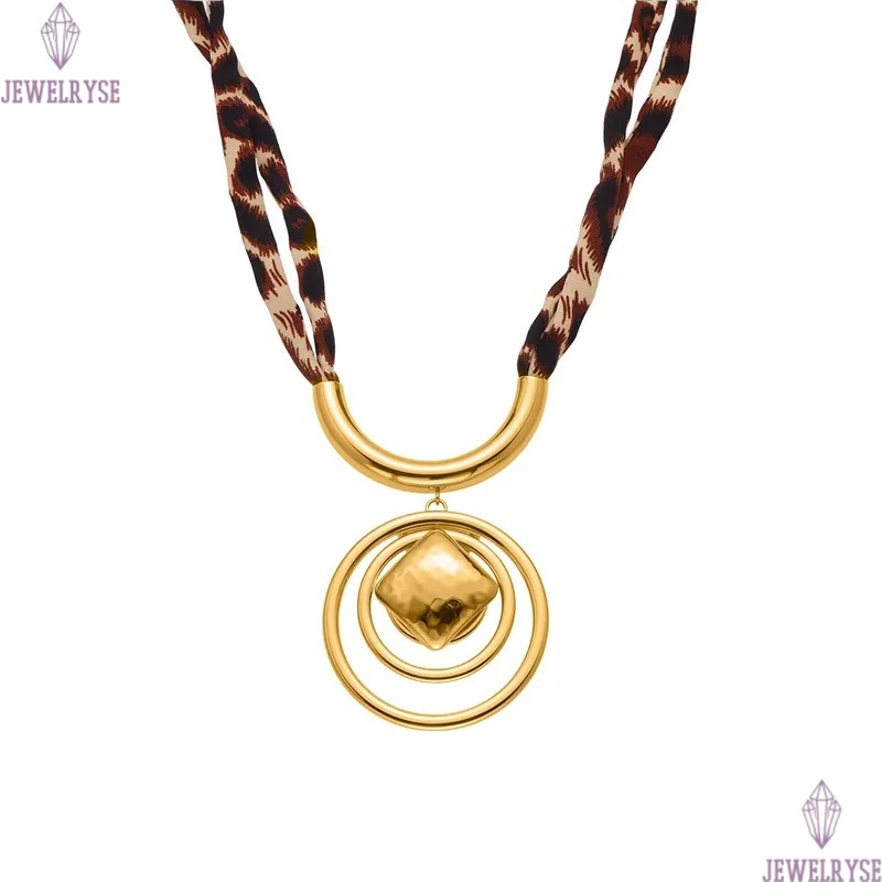 leopard-print silk scarf heart necklace designer for woman stainless steel circle pendant necklaces beach daily outfit jewelry birthday friend family 