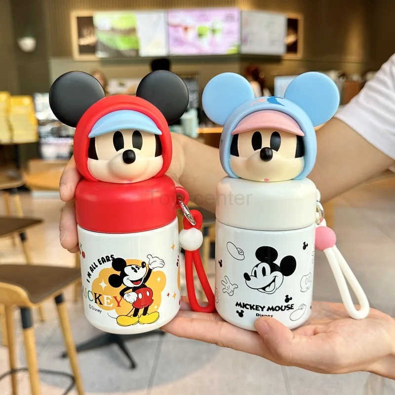 Disney Mickey Cartoon Personality High Color Value Thermos Creative Animation Peripheral Cartoon Portable Mini Water Cup Gift H251203