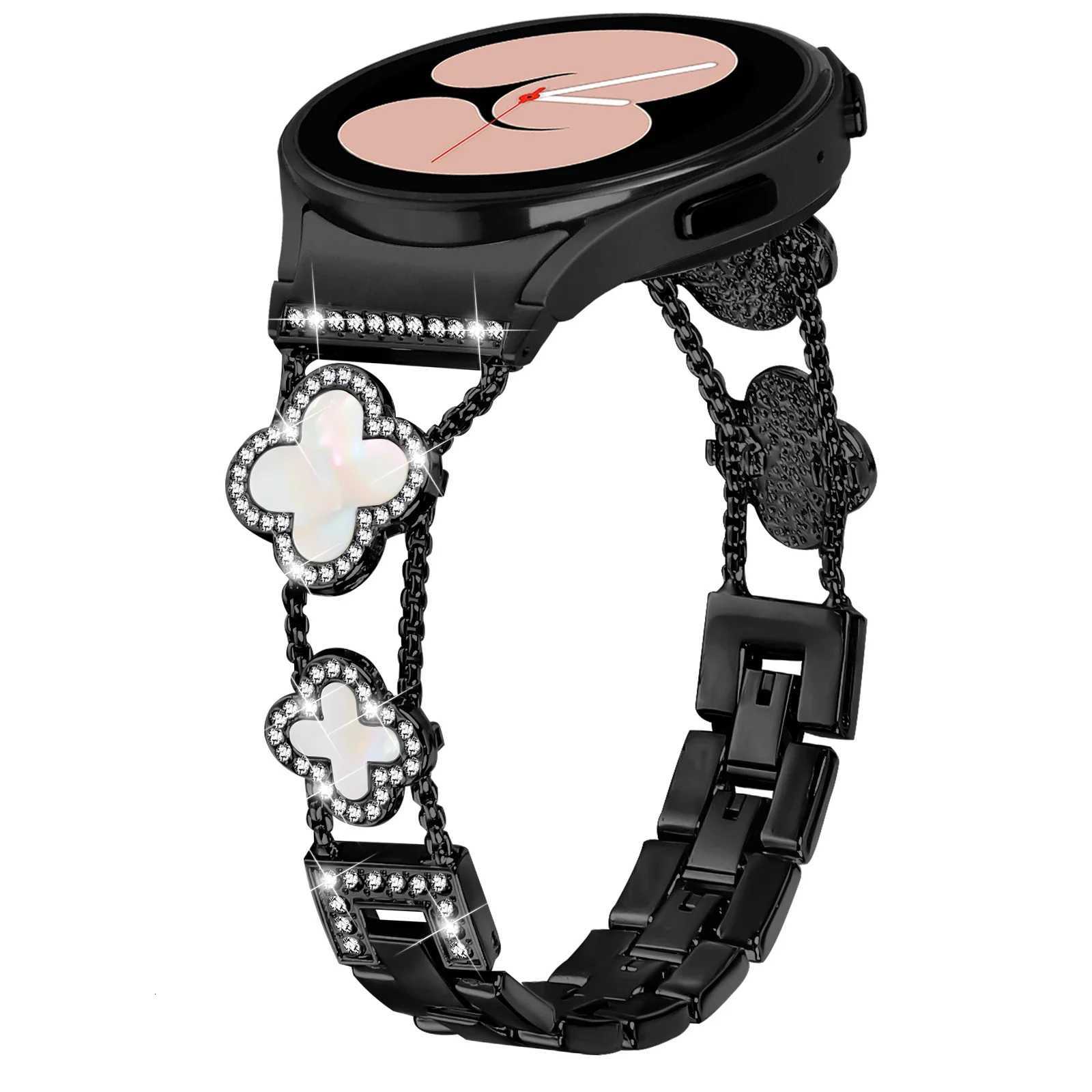 NO Gaps Diamond Strap for Samsung Galaxy Watch 6 Classic 47mm 43mm 4/5/6/7 44mm 40mm Metal Band for Galaxy 5pro 45mm Bracelet Z251203