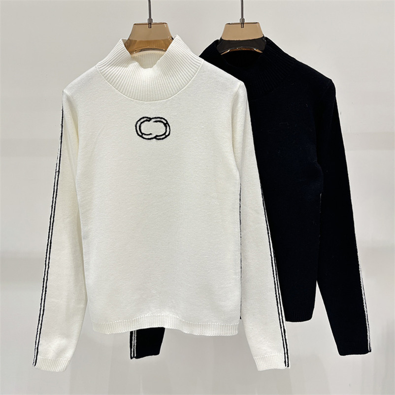 Stand Neck Jumpers For Women Contrast Color Warm Long Sleeve Sweaters Autumn Streetwear Versatile Stylish Knit Pullovers