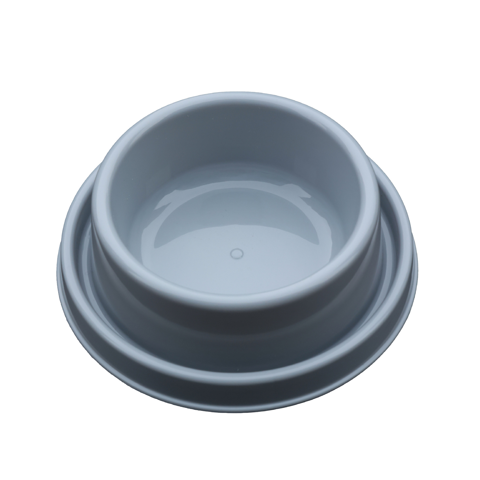 H1700 Economical double plastic pet bowl, large size, non-slip, easy to clean, and lightweight.