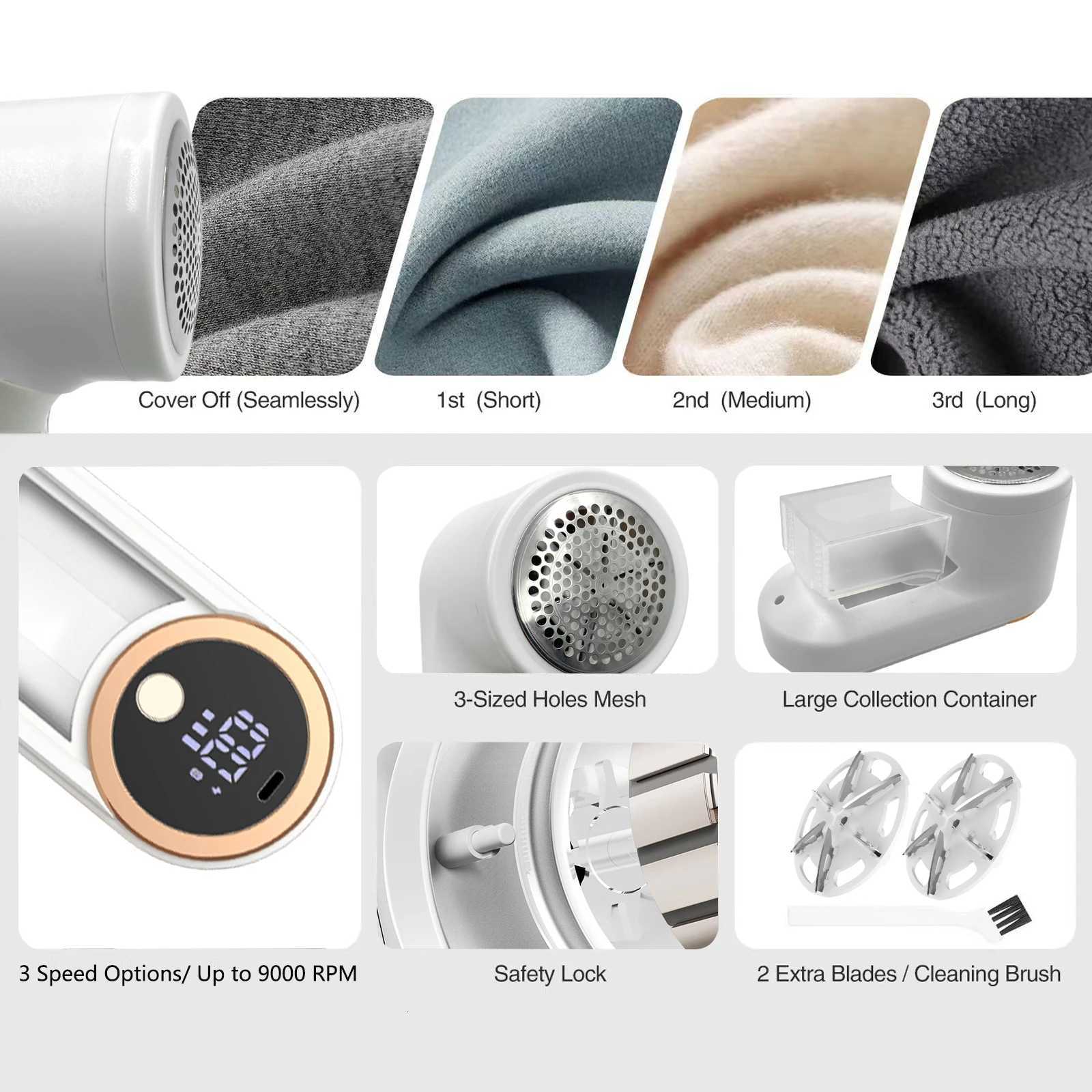 Electric Lint Remover Electric Lint Shaver with 6-blade A Tool for Removing Pilling from Clothes and Couches M251203 - view 3
