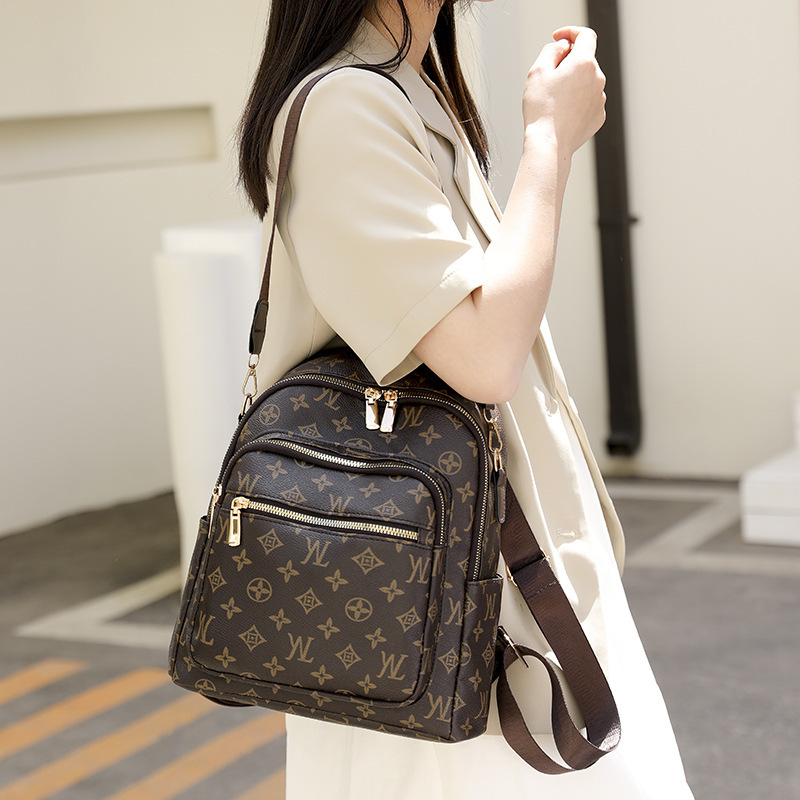 free shipping Designer Backpacks New Women's Stylish Letter-Printed Large-Capacity Casual Travel Bag