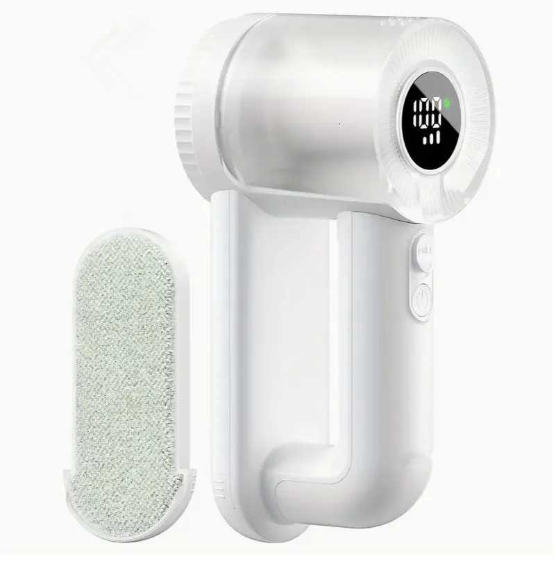 2-in-1 Rechargeable Fabric Shaver Electric Lint Remover with Digital Display Sweater Shaver Lint Shaver for Clothing Blanket M251203 - view 6