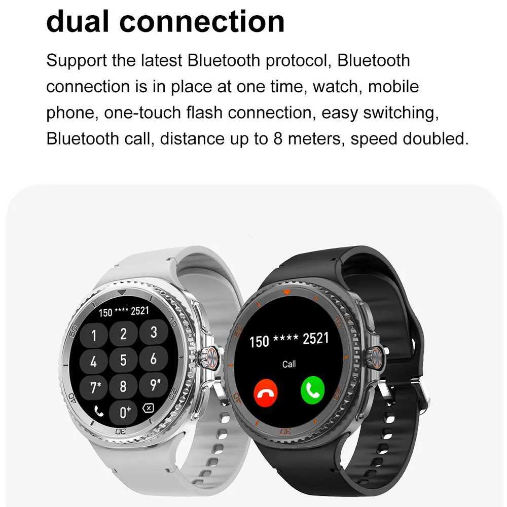 2025 New DT Watch 8 tra Smart Watch Men 1GB Memory Video GPS NFC 47mm AMOLED Fitness Sports Tracker Health Smartwatches Wen C251203