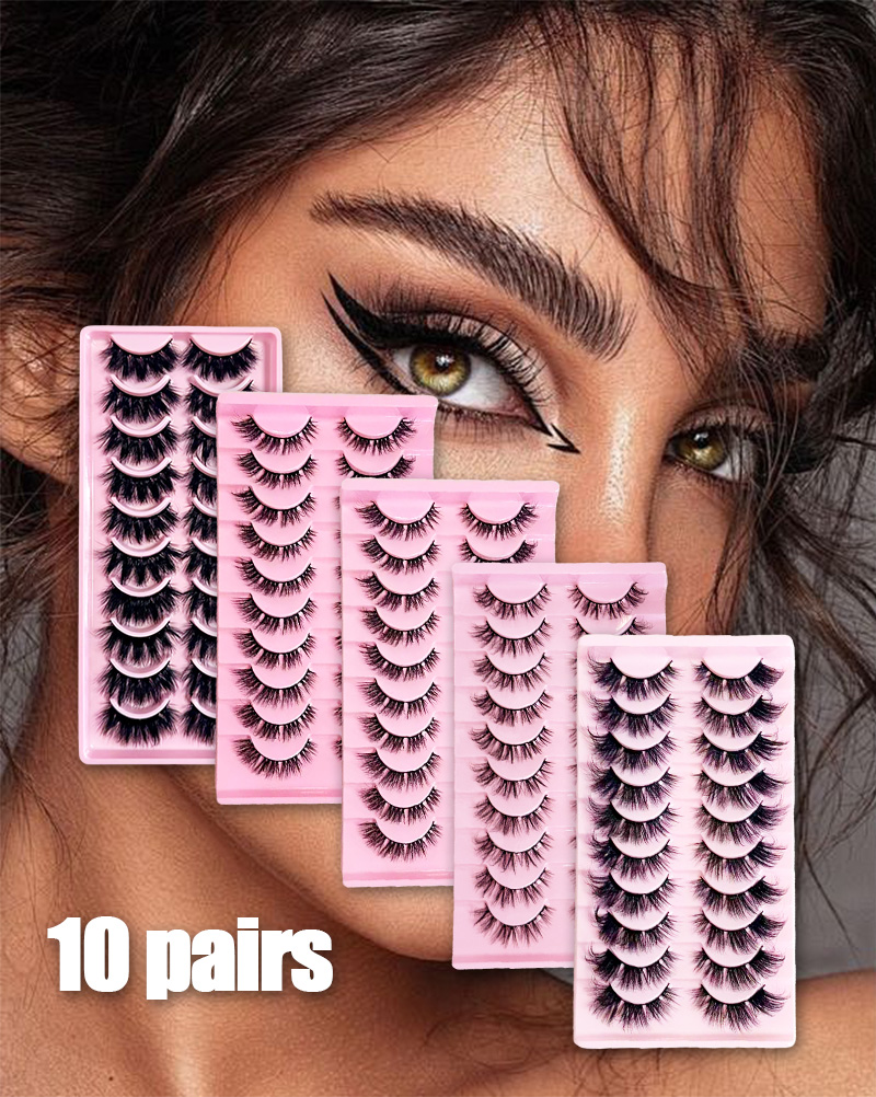 Thick curly eyelashes in one piece. High quality. The whole line is thick, curly, . Factory direct sales, supporting customization.