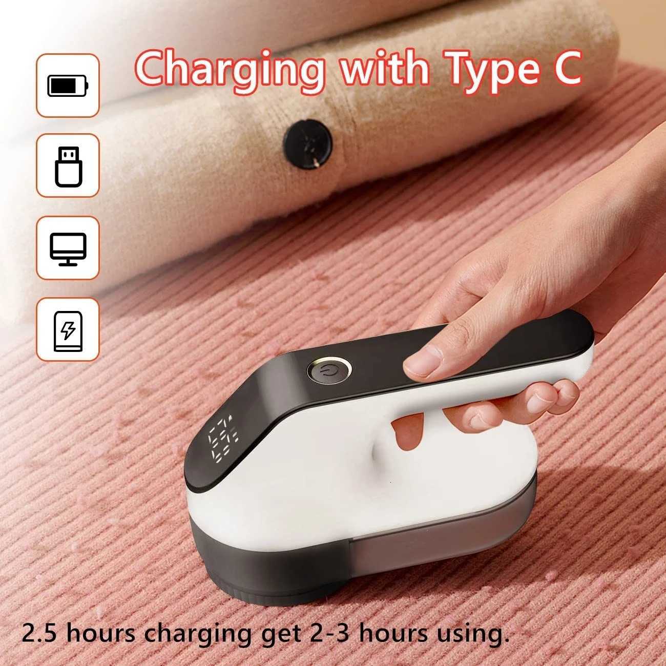 Portable Electric Lint Remover Clothes Fluff Pellet Remover Trimmer Machine Rechargeable Fabric Shaver Removes Home Appliance M251203 - view 6