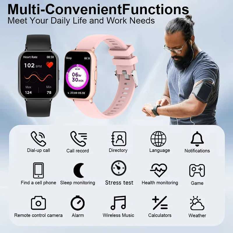 Global Version For Watch 5 Active Men Wen HD Display 100 Sports Modes Rate Call Waterproof Smart Watch C251203