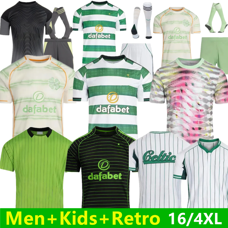2025 Celts Football Shirt Fc KYOGO 25 26 Home Soccer Jerseys CeLtIC DAIZEN REO McGREGOR Hoops Anniversary Irish Origins Special Top quality