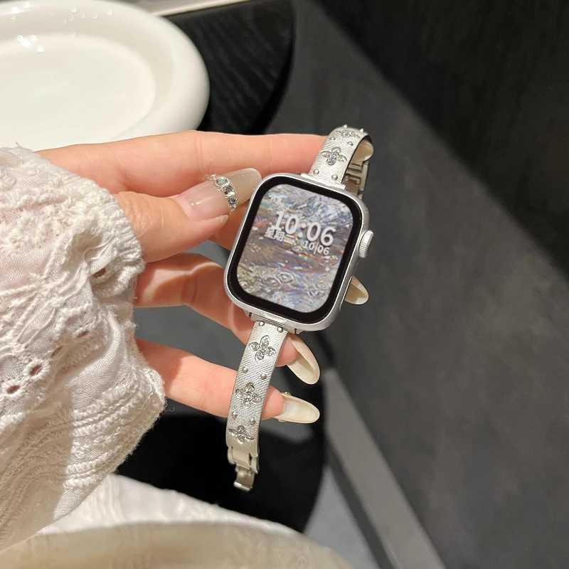 Slim Women Bracelet For Apple Watch 10 9 8 7 6 5 4 se Ultra2 49mm Stainless Steel Strap For iWatch Band 42mm 46 38 40 41 45 44mm Z251203