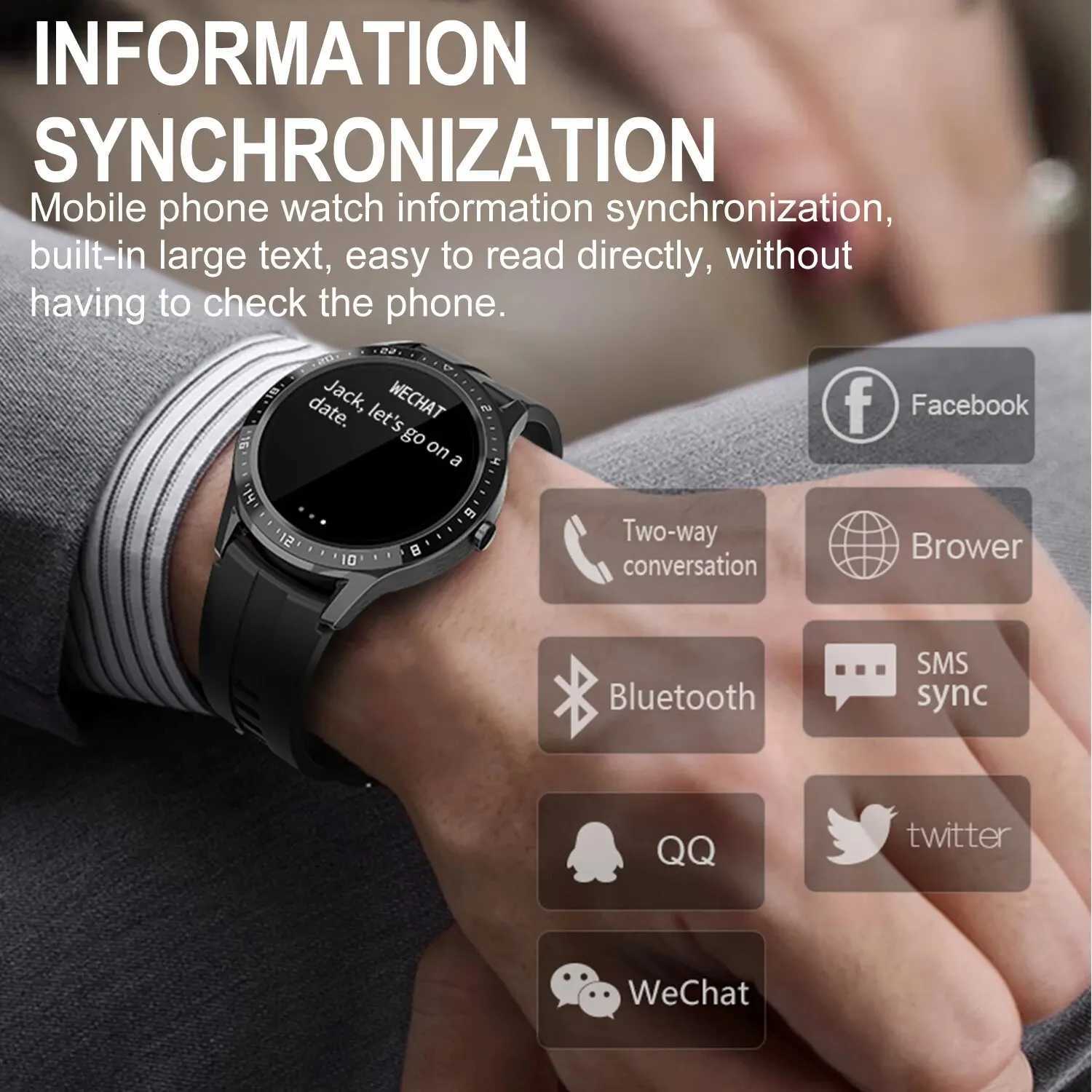 Fitness Tracker Smart Watch 128 Inch HD Display Sports Smartwatch Health Monitoring IP67 Waterproof Watches Men Wen C251203