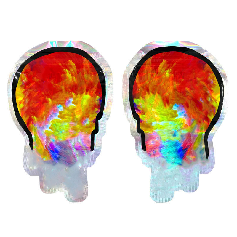 100pcs 2.5g Pouch Irregular Edible Resealable Ziplock Mylar Bags Smell Proof Storage Gift bag Empty Plastic Package Pouch 8 Styles