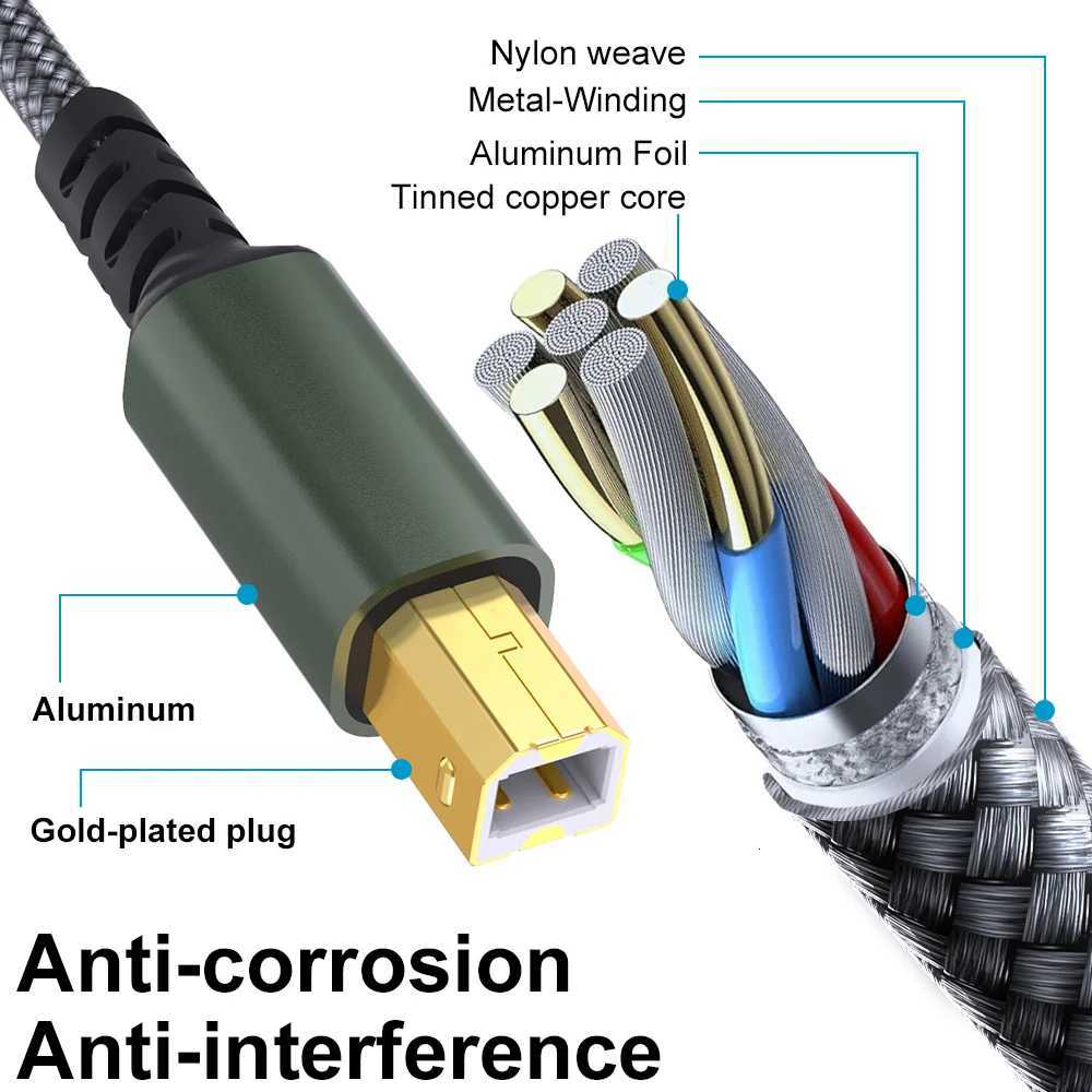 USB A Printer Cable 16 ft Up to 480 Mbps transfers data speed for USB A devs USB A to USB 20 Type B Lexmark C251203