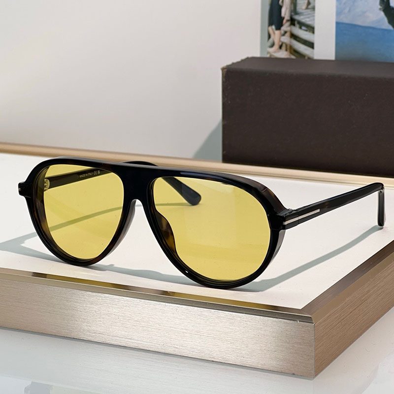 Classic Pilot AcetateFrame Sunglasses Brand designer retro pilot glasses Men Women Outdoor Party Sunglasses UV400 1023