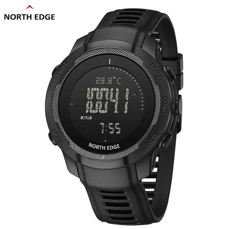 NORTH EDGE VERTICO Mens Digital Watch Carbon Fiber Case Smart Watch For Man Sports WR50M Watch Altimeter Bareter Cpass C251203