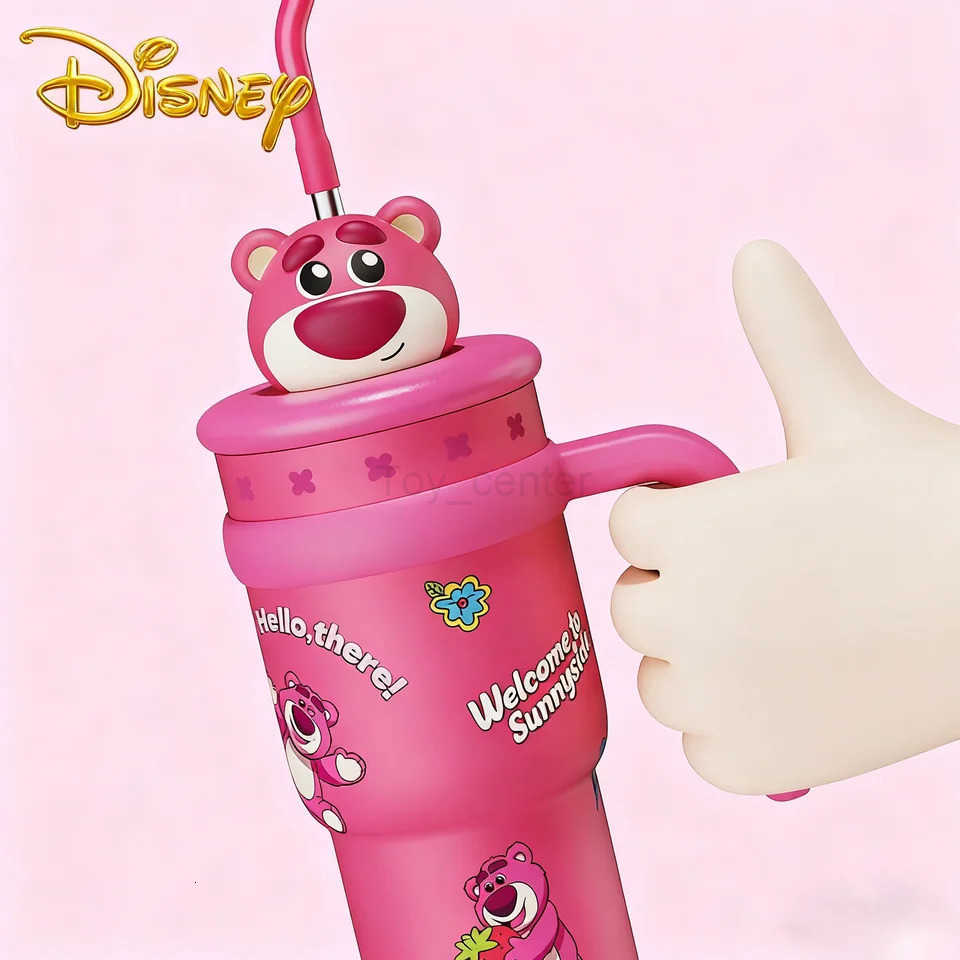 Disney Stainless Steel Tumbler 24oz Vacuum Insulated Cup with Lid Straw Leakproof Coffee Cup Hot Cold Drinks bottle Gift H251203