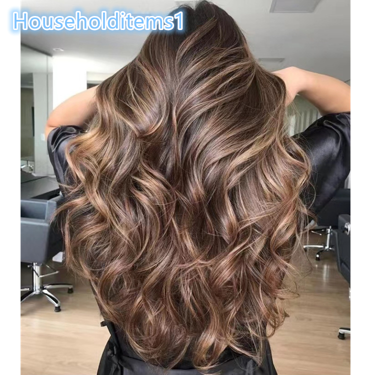 Super Natural Look 150 Density Highlight Color Loose Wave Virgin Human Hair Invisible Swiss Lace Front Wigs