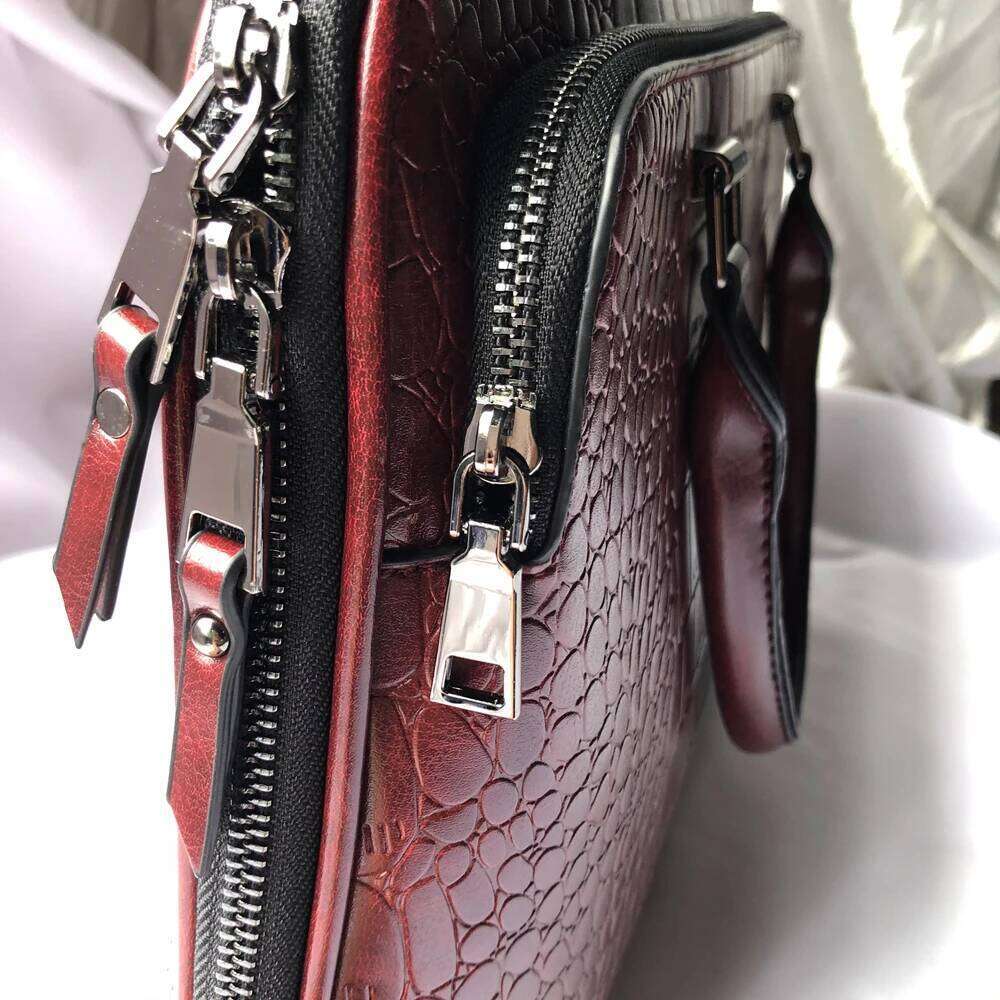 Luxury Bag Designer Women S Professional Business Shoulder Bag Leather Briefcase For Inch Laptops Fashion Solid Handbags