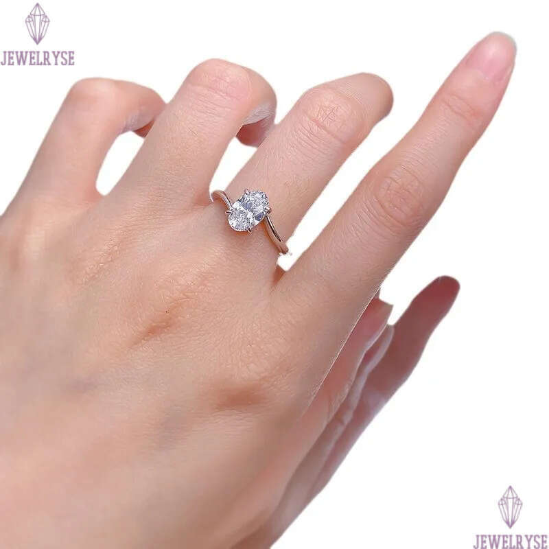 classic 925 sterling silver drop cut love ring wed diamond zirconia engagement promise wedding finger rings for women bridal luxury jewelry friend gif
