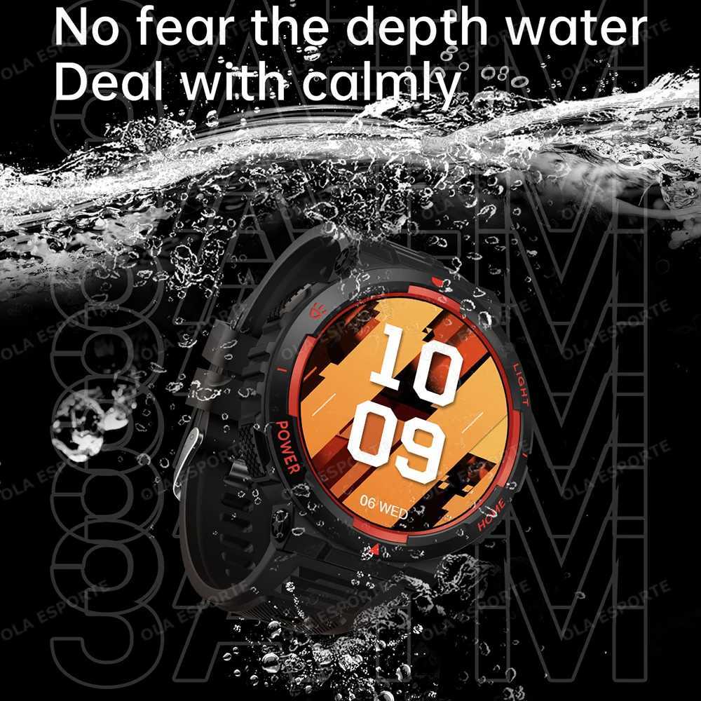 New Real 30 Meter Swimming Smart Watch Waterproof Flashlight 100Sports SmartWatch BT Call Rate Monitor Ai Vo Assistant C251203