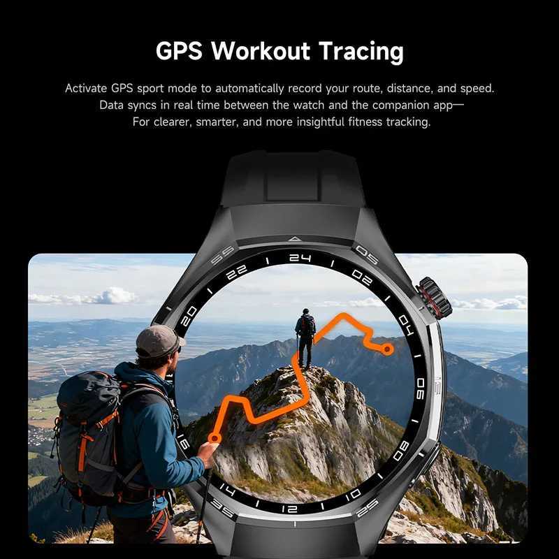 2025 New Watch 6 MAX Smart Watch Global Version GPS Tracking Cpass NFC IP67 Waterproof BT Call Outdoor Sport Smartwatch iOS C251203