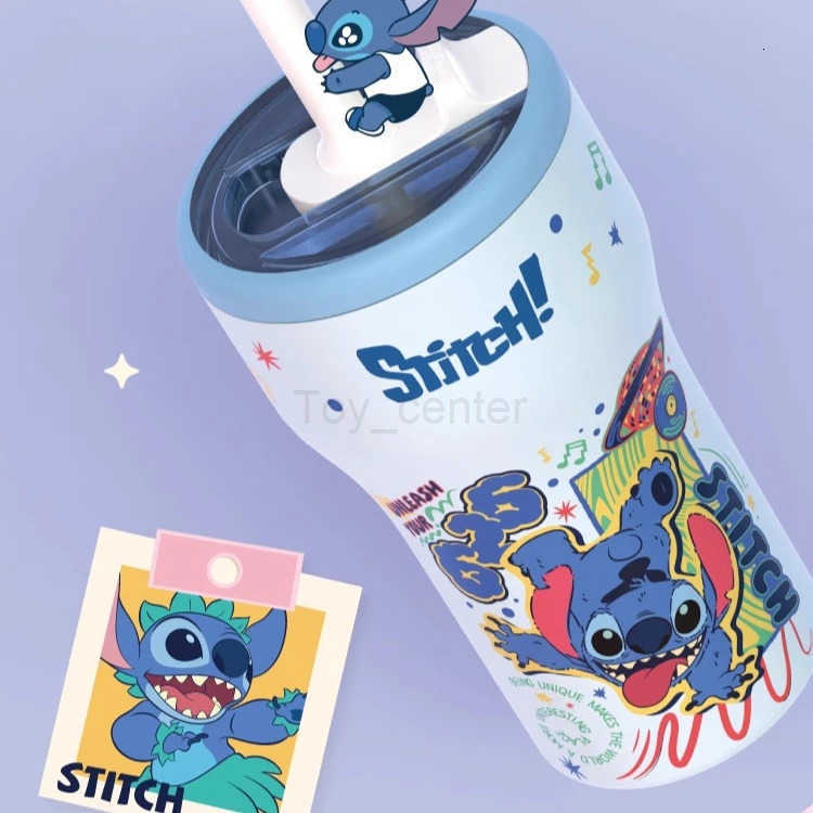 Disney Straw Coffee Insulated Cup 630mL 316 Stainless Steel Vacuum Car Childrens Cold Water Cup for Boys and Girls H251203