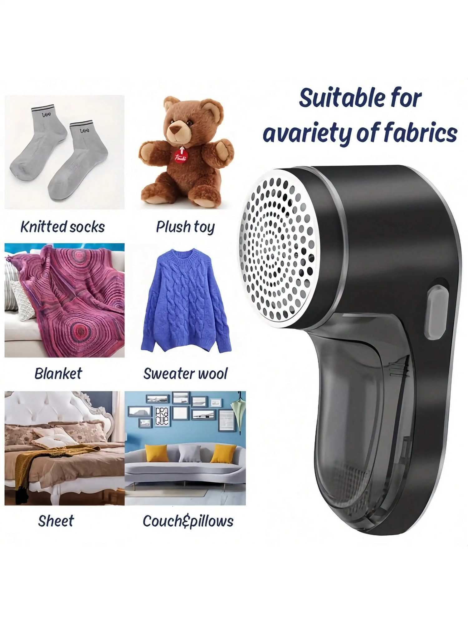 Sweater Fabric Shaver Lint Remover Rechargeable Sweater Shaver With Stainless Steel 3-Leaf Blades Safety Protection Switch M251203 - view 4
