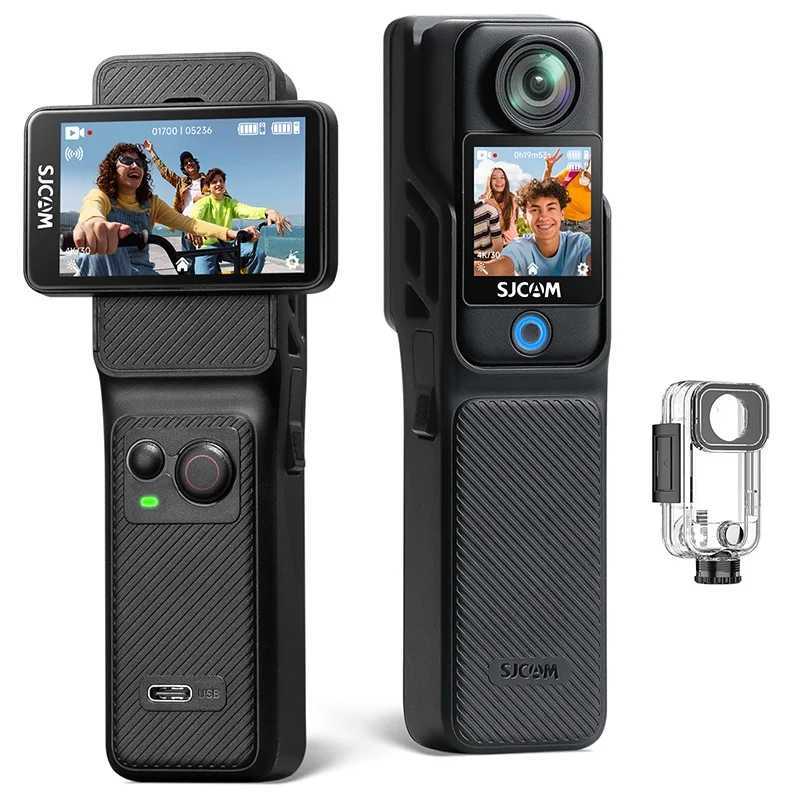 SJCAM C400 Action Camera Handheld Stabili Night Vision Camera Vlog Outdoor Live Streaming Bike Mount Dashcam Sjcam Camera Y251203