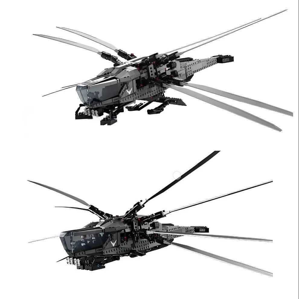 MOC 1369PCS Dune Atreides Royal Inventor Ornithopter Helicopter Building Blocks Construction Bricks Set Toy Children Par Gifs C251203