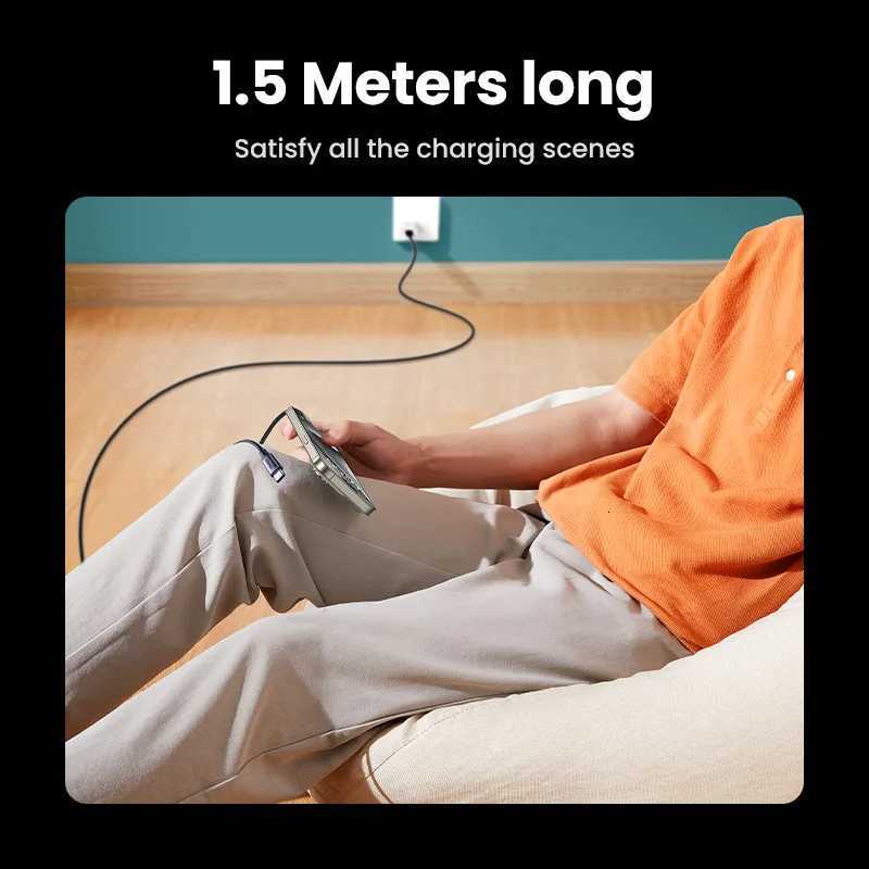 UGREEN 100W 2 In 1 USB C to USB C PD Fast Charging for iPhone 15 Pro Galaxy S24 Laptop 5A USB Type C Charging Cable 2 in 1 USB C251203